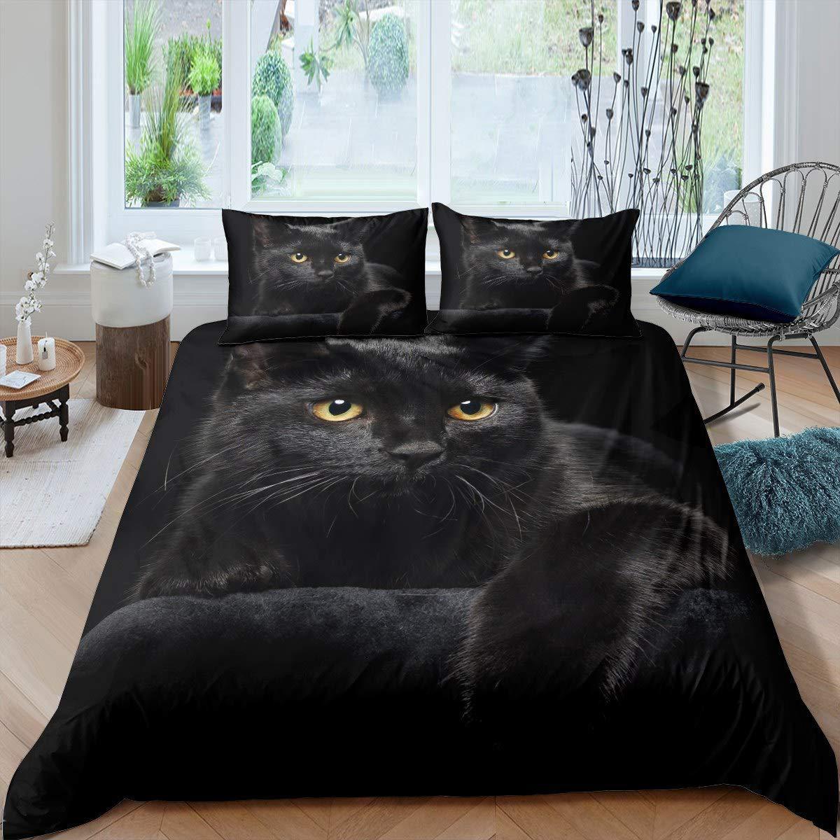 Pet Cat Pattern Bedding Down Quilt Cover